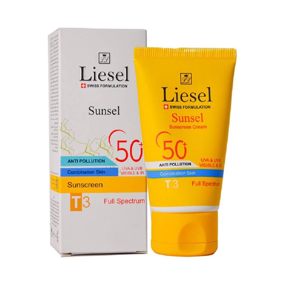 کرم ضد آفتاب SPF50 رنگی مخصوص پوست مختلط T3