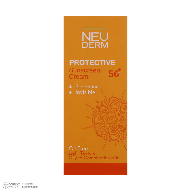 کرم ضد آفتاب نئودرم فاقد چربی هایلی پروتکتیو SPF50 بی رنگ