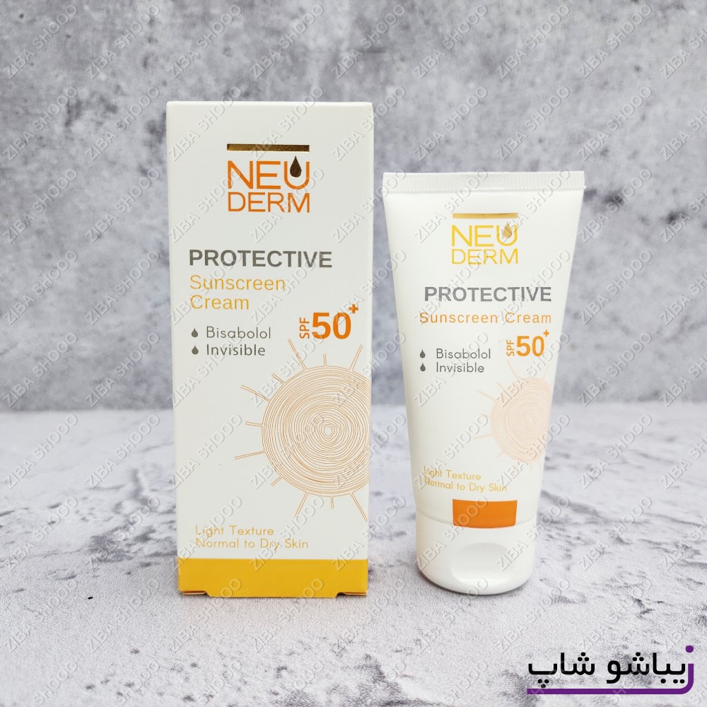 کرم ضد آفتاب نئودرم +SPF50 رنگ بژ روشن پوست خشک و معمولی