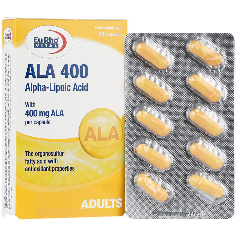 آ ال آ 400 میلی گرم آلفا لیپوئیک اسید یوروویتال 30 عددی