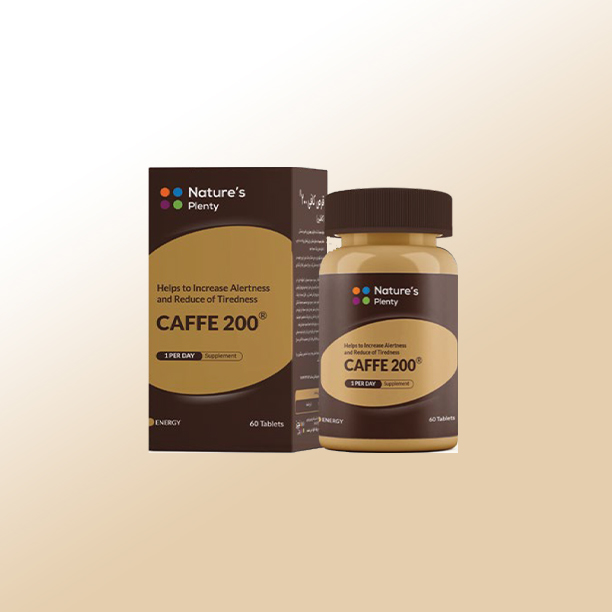 قرص کافئین 200 میلی گرم نیچرزپلنتی 60 عدد